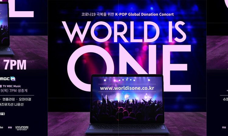 World is ONE el concierto de caridad en línea que MBC organiza