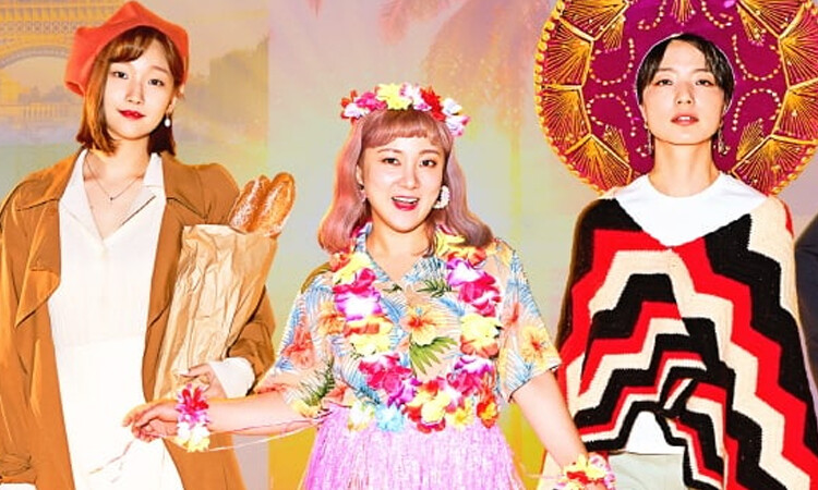 Mira el poster de Emotional Camping en donde participan Solar de MAMAMOO, Son Naeun de Apink y Park So Dam