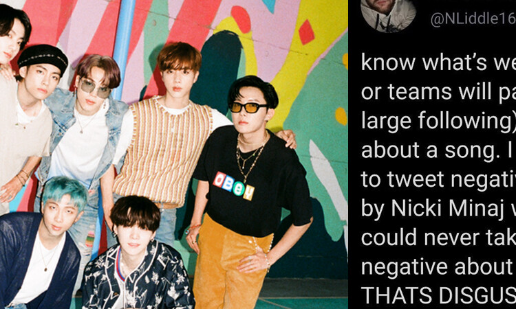 El periodista Nicholas Liddle expone enfurecido oferta para hablar mal de Dynamite de BTS