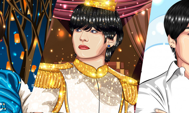 Simplemente mágico, un artista transformó a BTS en personajes Disney