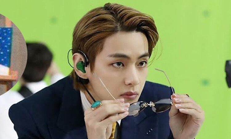 Una de las pinturas de V de BTS apareció durante un Live de TXT