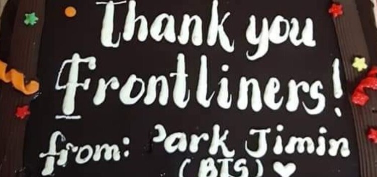 Armys filipinas celebrar el cumpleaños de Jimin con donacion de refrigerios