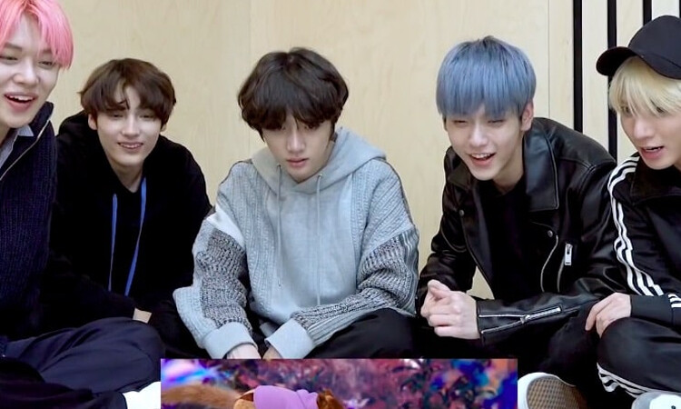 Mira las reacciones de TXT al ver su MV Blue Hour