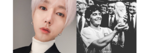 Yesung de Super Junior rinde homenaje al futbolista fallecido Diego Maradona