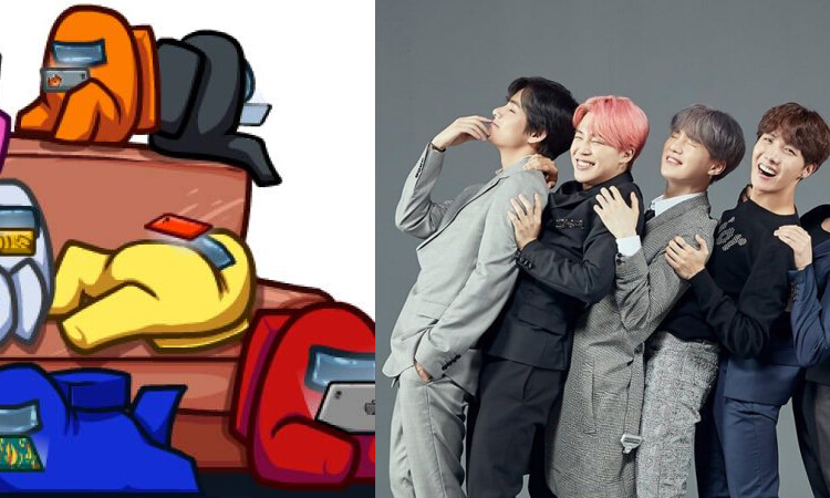 ¿Te imaginas a BTS como tripulantes de Amoung us?