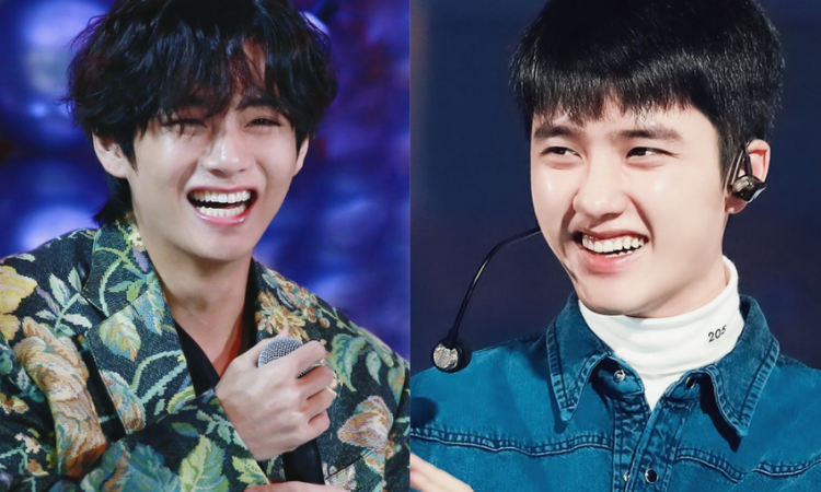 D.O de EXO y V de BTS han sido elegidos como los idols k-pop con apariencia más inocente