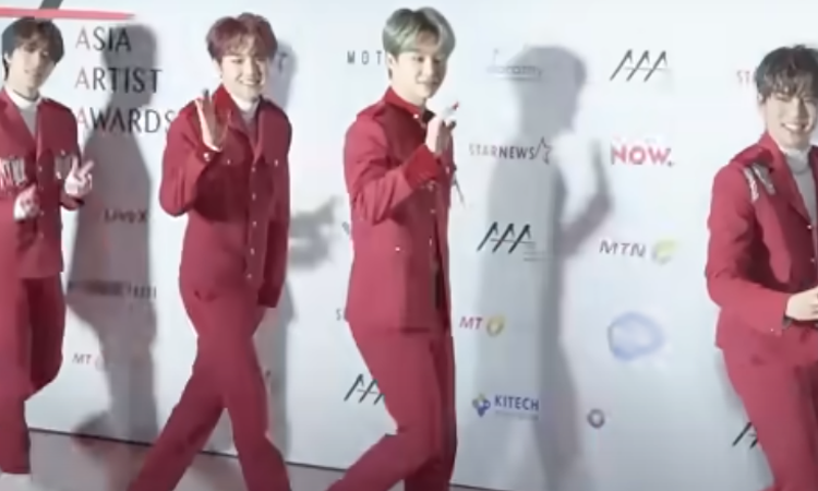 Liberan imágenes de la alfombra roja de los Asian Artist Awards 2020