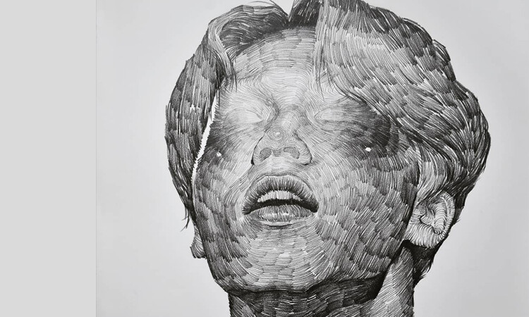 El artistaLee.K vuelve hacer una obra de arte con el rostro de Jimin de BTS