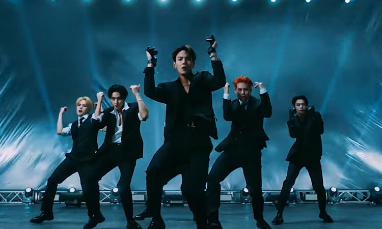 MONSTA X son Jame Bond durante su nuevo MV Love Killa