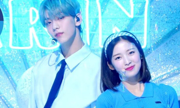 K-Netizen reaccionan enojados con el hábito de Arin de Oh My Girl de apoyarse en Soobin de TXT mientras esta de MC para 'Music Bank'