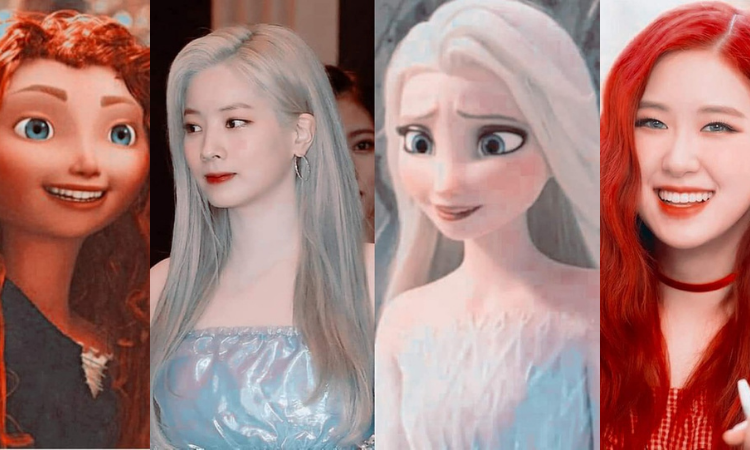 Idols K-pop como personajes de películas animadas