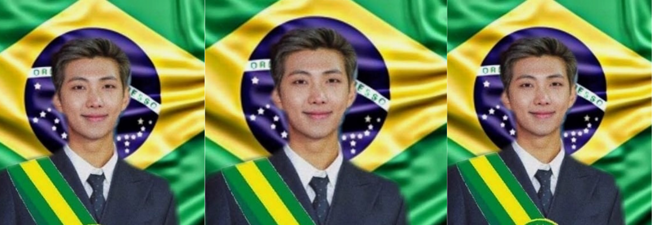 BTS reacciona a un edit de 'RM como presidente de Brasil'
