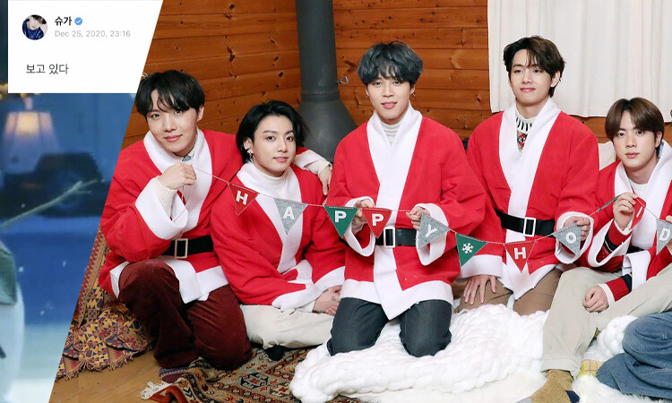 Suga toca los corazones de ARMY al convertirse en un muñeco de nieve para 'Life Goes On'