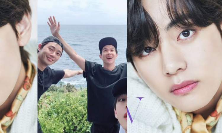 El actor Choi Woo Sik muestra su edición de la revista Dicon's de V BTS en la portada