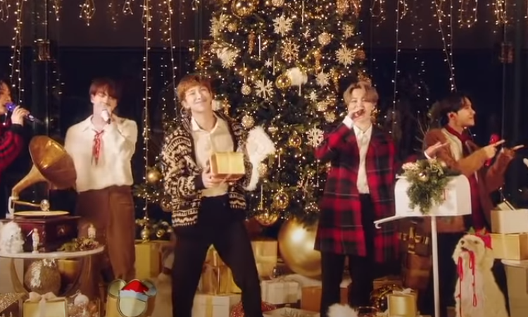 Sin Suga, BTS interpreta la canción navideña 'Santa Claus Is Comin' to town'