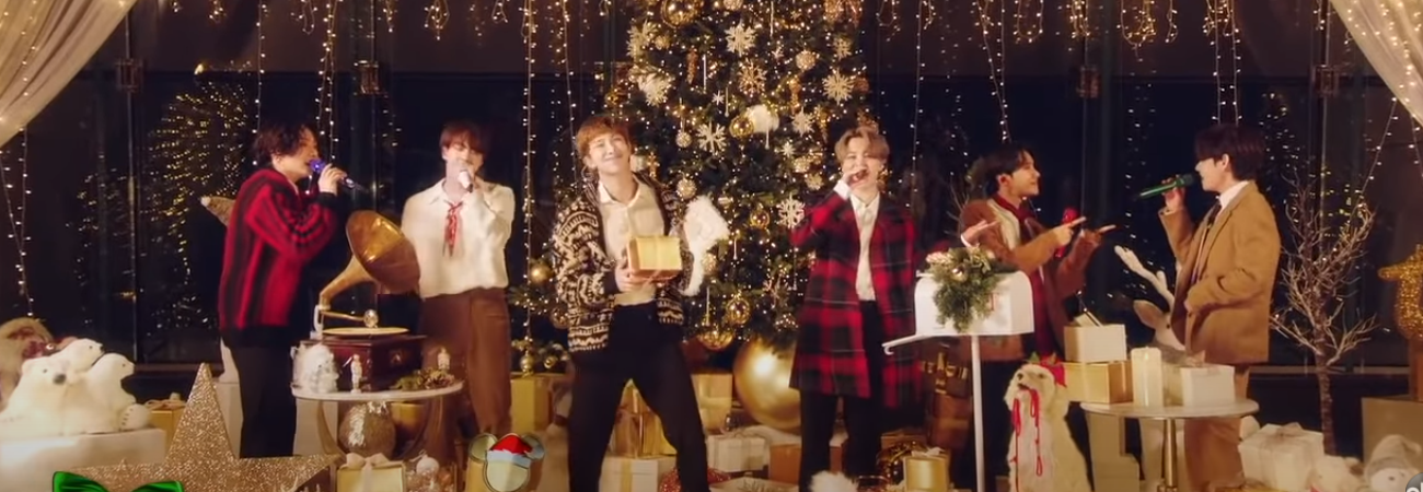 Sin Suga, BTS interpreta la canción navideña 'Santa Claus Is Comin' to town'