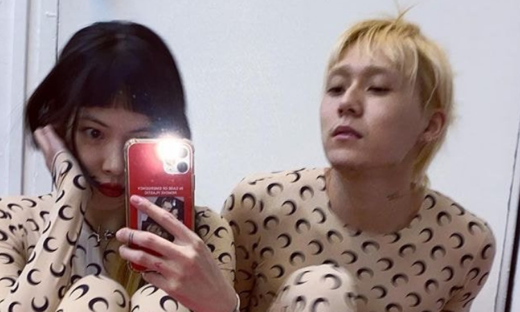 Netizens sorprendidos por el conjunto de ropa de HyunA y su novio E-Dawn