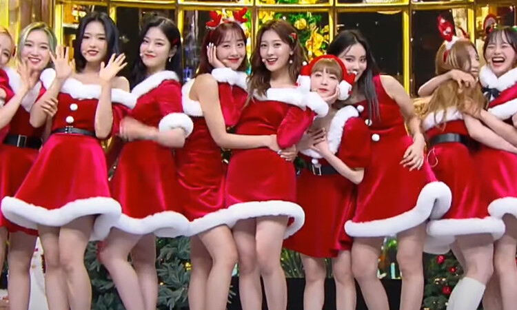 Mira la presentación de LOONA de All I Want for Christmas Is You