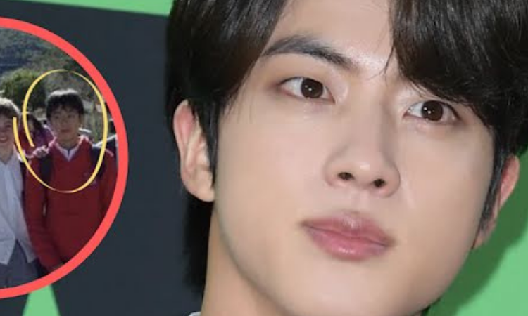 Se filtra foto de Jin de BTS junto a un reconocido actor de Hollywood cuando eran niños