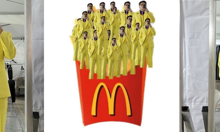 El traje amarillo de V de BTS en los GDA de 2021 es el nuevo meme favorito de ARMY