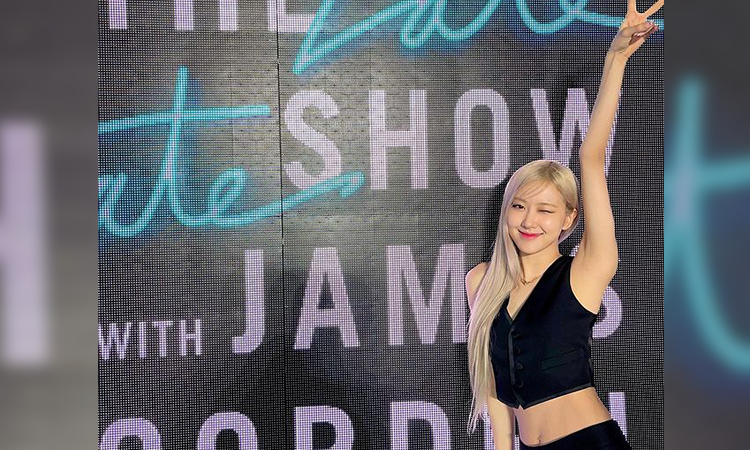 Rosé de BLACKPINK habla de su canción en solitario en el show de James Corden