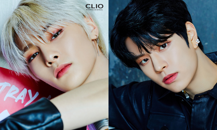 I.N y Seungmin de Stray Kids muestran su impresionante visual en nuevas fotos para CLIO