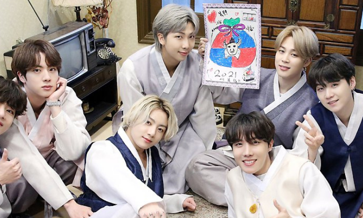 BTS celebra el año nuevo lunar con un dibujo especial para ARMY