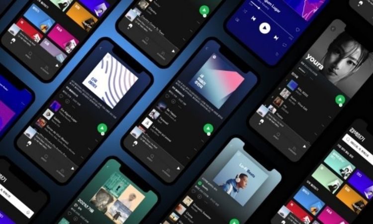 As músicas K-pop distribuídas pela KakaoM foram retiradas de Spotify