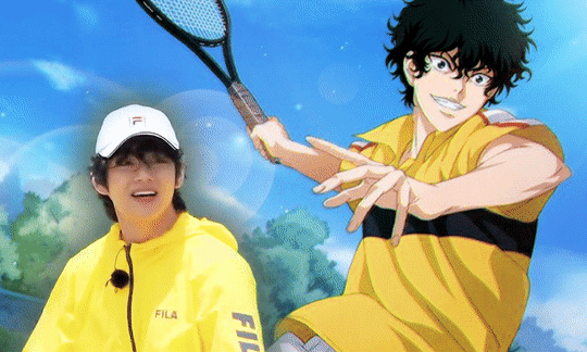 V de BTS ¿en el anime 'El príncipe del tenis'?