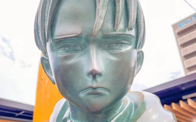 Inauguran estatua de Levi Ackerman de Shingeki no Kyojin en Oita