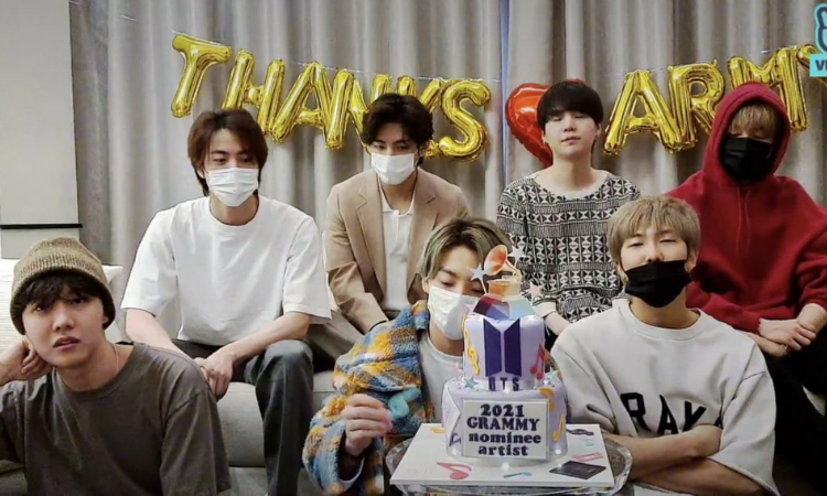 BTS anima a ARMY con hermosos mensajes después de no ganar en los GRAMMY
