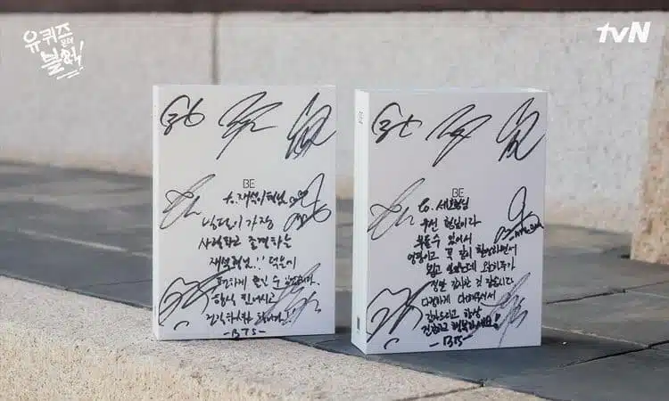 BTS envía álbumes firmados a los conductores de You Quiz on The Block