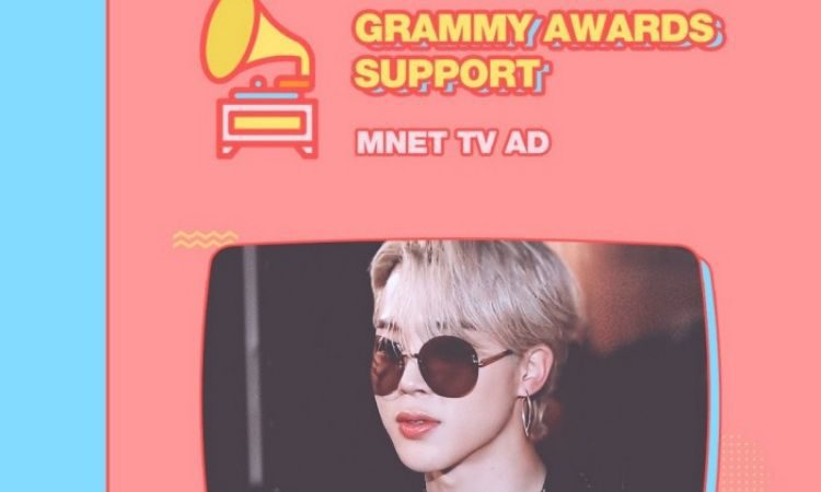 O Jimin da BTS terá um comercial de TV que será veiculado durante a cerimônia dos Grammys na Coréia