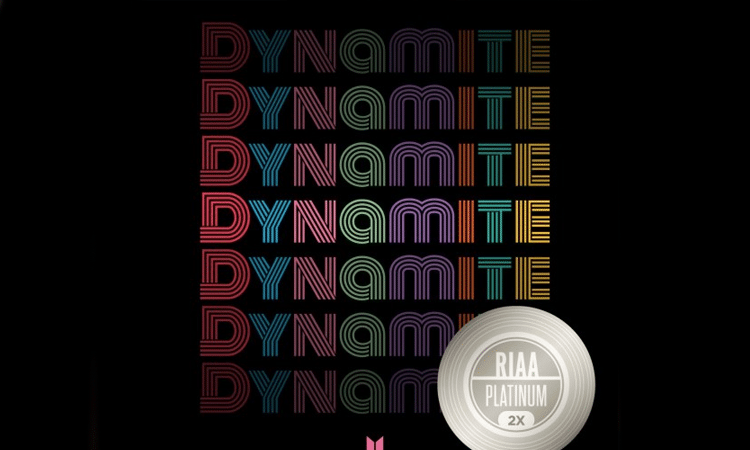 'Dynamite' de BTS es certificado con doble platino por la industria de grabación americana