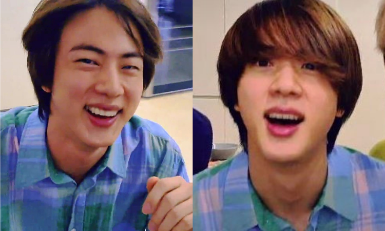 Jin de BTS se hace tendencia tras aparecer con el cabello largo en V Live