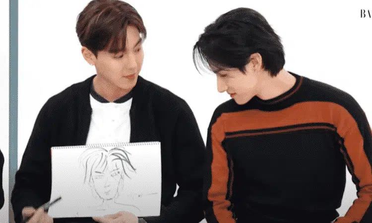 MONSTA X enseña sus habilidades artísticas haciendo divertidos retratos 