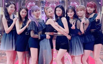 NiziU en un programa de televisión en Japón