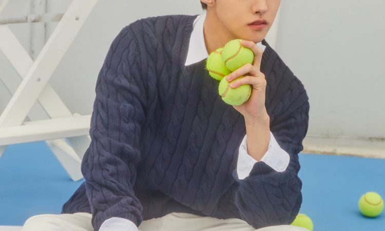 PENTAGON muestra sus fotos en real mientras juegan al tenis en LOVE or TAKE