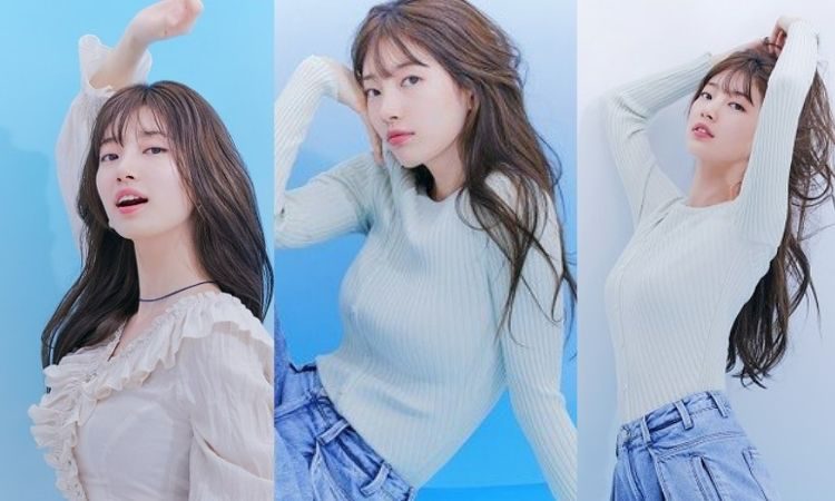 Suzy posando para Guess