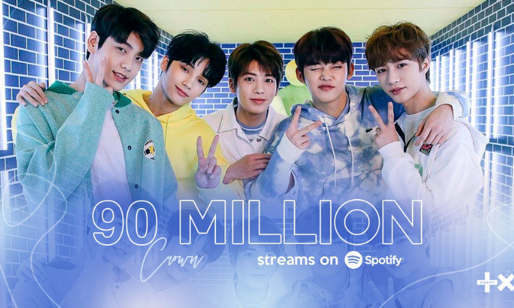 TXT logra una importante hazaña en Spotify con su canción debut 'CROWN'