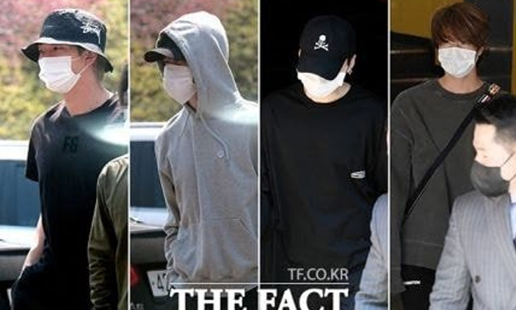 Capturan a RM, Jimin, Suga y Jin realizando el sufragio para alcalde de Seúl