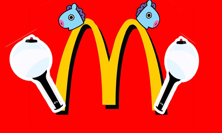 McDonald's saca su lado ARMY porque esta emocionado que BTS lo sigue en Twitter