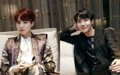 Los trajes usados por J-Hope y Suga de BTS en idol son exhibidos en la 'Semana de la Cultura Hanbok' en Seúl