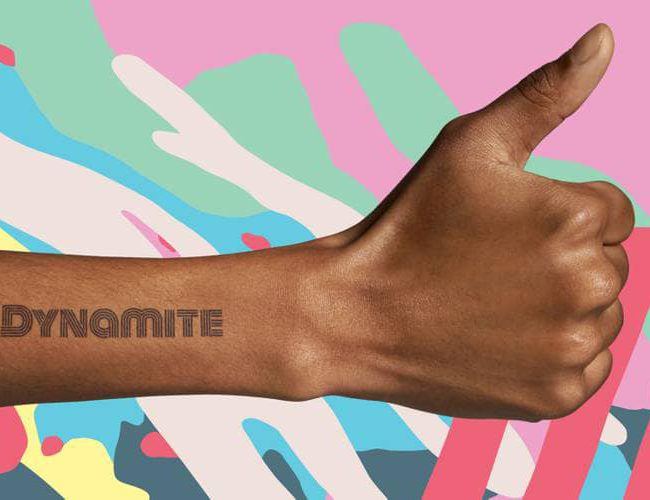 BTS lanzara tatuajes temporales basados en Dynamite