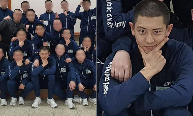 Revelan las primeras fotos de Chanyeol de EXO en el servicio militar
