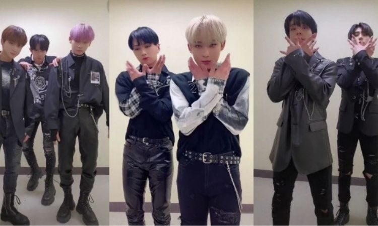 Enhypen realizando el desafío Drunk-Dazed