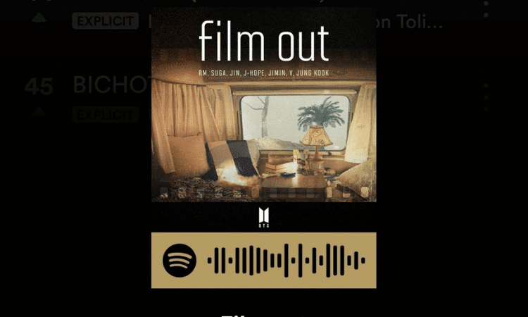 'Film Out' de BTS tiene un impresionante debut en la lista global de Spotify