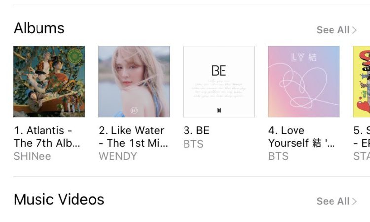 Estos son los logros de Atlantis de SHINee en iTunes Charts de Estados Unidos