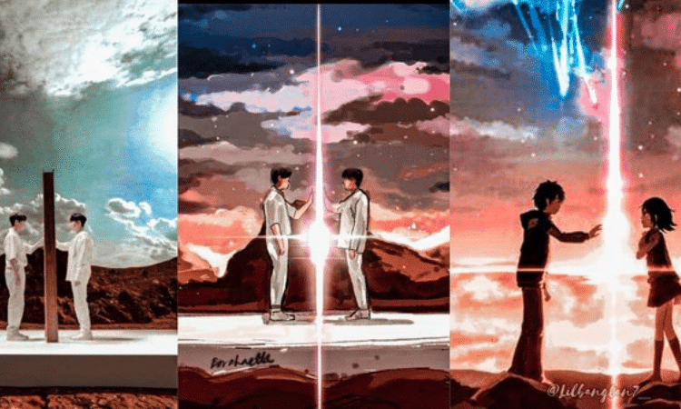 ARMY realiza hermosa adaptación del SOPE de BTS con la película 'Kimi no na wa'