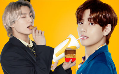 Jungkook y V disfrutan su deliciosos BTS MEAL